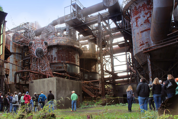 The Carrie Deer - Hard Hat Tour, Rivers of Steel National Heritage Area / Photo by Sharon Brown, GLYPH INC